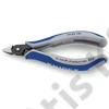 Knipex precíziós elektronikai oldalcsípő fogó többkomponensű nyél barnított 125 mm