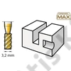Dremel Max 194DM marófej 3.2 mm 2 db