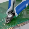 Knipex precíziós elektronikai oldalcsípő fogó többkomponensű nyél barnított 120 mm