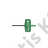 Wiha Kulcsmarkolatú torxkulcs TORX fekete oxidált T10 (01354)