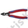 Knipex elektronikai oldalcsípő fogó Super Knips többkomponensű nyél barnított 125 mm (bliszter)