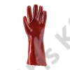 Mártott PVC kesztyű bordó sav/lúg/olajálló 36cm 8