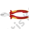Knipex X-Cut Kompakt oldalcsípő fogó nagy áttételű krómozott VDE 160 mm, rögzítőszemmel