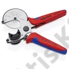 KNIPEX 90 25 25 Csővágó kompozit és műanyag csövekhez többkomponensű burkolattal krómozott 210 mm