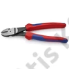 Knipex erőkímélő oldalcsípő fogó feketére foszfátozott, többkomponensű nyél 200 mm