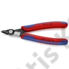Knipex elektronikai oldalcsípő fogó Super Knips többkomponensű nyél barnított 125 mm