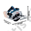 Bosch GKS 185-LI akkus kézi körfűrész (akku és töltő nélkül) L-Boxxban