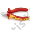 Knipex Oldalcsípőfogó krómozott VDE 125 mm