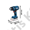 Bosch GHG 18V-50 akkus hőlégfúvó solo L-Boxx alapgép (akku és töltő nélkül)