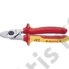 Knipex VDE kábelolló többkomponensű markolattal 160 mm 15/50 mm2