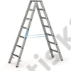 Zarges R13Step B állólétra 2x7 eloxált (Z600)