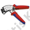 Knipex önbeálló krimpelő fogó érvéghüvelyekhez forgatható vágófejjel többkomponensű markolattal 200 mm