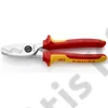 Knipex Kábelolló kettős vágóéllel krómozott VDE 200 mm