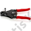 Knipex Huzalcsupaszító fogó alakkésekkel feketére lakkozott 180 mm