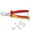 Knipex erőkímélő oldalcsípő fogó krómozott VDE 250 mm