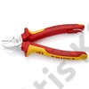 Knipex oldalcsípő fogó krómozott VDE 160 mm, rögzítőszemmel