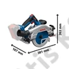 Bosch GKS 18V-57-2 GX Professional Akkus körfűrész  (akku és töltő nélkül) kartondobozban