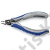 Knipex precíziós elektronikai oldalcsípő fogó többkomponensű nyél barnított 125 mm