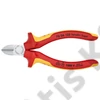 Knipex Oldalcsípőfogó krómozott VDE 125 mm