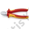 Knipex Oldalcsípőfogó krómozott VDE 160 mm