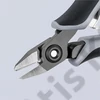 Knipex precíziós elektronikai oldalcsípő fogó ESD többkomponensű nyél barnított 125 mm