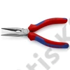 Knipex Félkerek csőrű fogó vágóéllel (Rádiófogó) feketére foszfátozott 160 mm