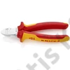 Knipex Huzalcsupaszító-oldalcsípőfogó krómozott VDE 160 mm