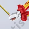 Knipex oldalcsípő fogó krómozott VDE 160 mm, rögzítőszemmel
