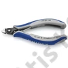 Knipex precíziós elektronikai oldalcsípő fogó többkomponensű nyél barnított 120 mm