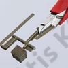 Knipex elektronikai oldalcsípő fogó mártott nyél 115 mm