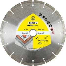 Klingspor gyémánt vágókorong 230x2.3x22.23mm P DT 300 U S=Standard