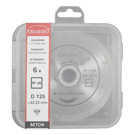 Abraboro gyémánttárcsa szegmenses UNI 115x2.0x22.23 (NO.16) 6xSET