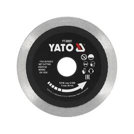 YATO 115 mm folyamatos gyémánt fűrészlap kerámia (YT-59951)
