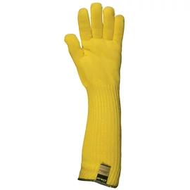 Kötött sárga KEVLAR kesztyű 45 cm 350°c pamut belső 10