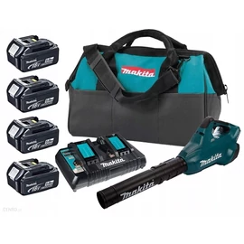 Makita DUB362PT4X 2x18V LXT akkus légseprű + 4x5.0Ah + DC18RD dupla töltő + táska