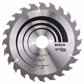 Bosch körfűrészlap 190x30/24 Optiline Wood