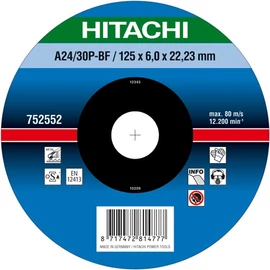 Hikoki csiszolókorong 180x6.0x22.2mm fém