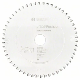 Bosch körfűrészlap 210x30/54 Top Precision Best for MultiMaterial