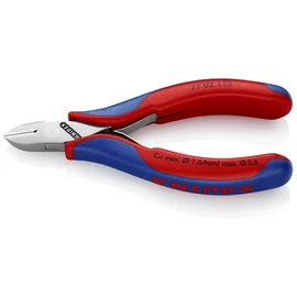 Knipex elektronikai oldalcsípő fogó többkomponensű nyél 115 mm (bliszter)