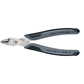 Knipex elektronikai oldalcsípő fogó Super Knips XL ESD többkomponensű nyél 140 mm