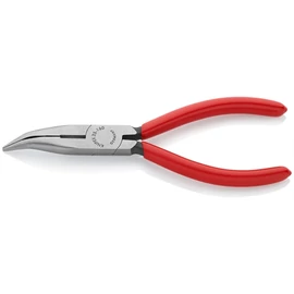 Knipex Félkerek csőrű fogó vágóéllel (Rádiófogó) feketére foszfátozott 160 mm