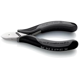 Knipex Elektronikai oldalcsípő fogó ESD többkomponensű nyél 115 mm