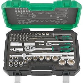 Fortis dugókulcs készlet 1/4&quot;+1/2&quot; 55 részes