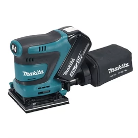 Makita DBO480RTJ 18V LXT Li-ion 112x102mm rezgőcsiszoló 2x5.0Ah