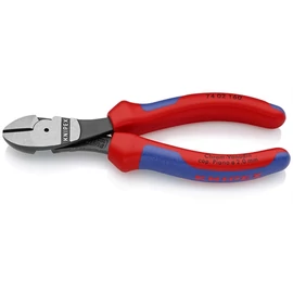 Knipex Erőkímélő oldalcsípő fogó feketére foszfátozott 160 mm