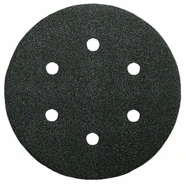 Bosch F355 tépőzáras csiszolópapír, fához&amp;festékhez, 5 db 150 mm, P80, 6 lyuk