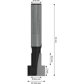 Bosch PRO kulcslyuk alakmaróbetét,  13,5 x  8,6, szár 8 mm