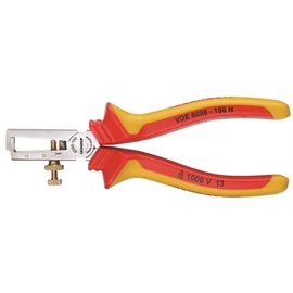 Gedore VDE csupaszító fogó köpenyes szigeteléssel 160 mm 0.8-6 mm2 (VDE 8098-160 H)