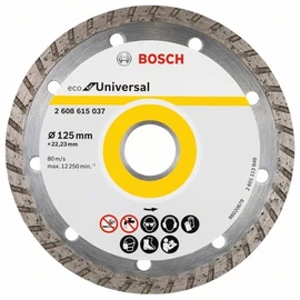 Bosch vágókorong, gyémánt 125x22.23 mm univerzális, Turbo