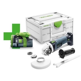 Festool AGC 18-125 EB-Basic-5,2 akkus sarokcsiszoló + ajándék akku (töltő nélkül) T